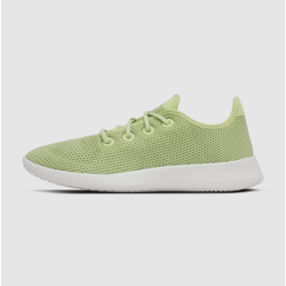 Allbirds Men's Athletic Shoes in Light Green and White